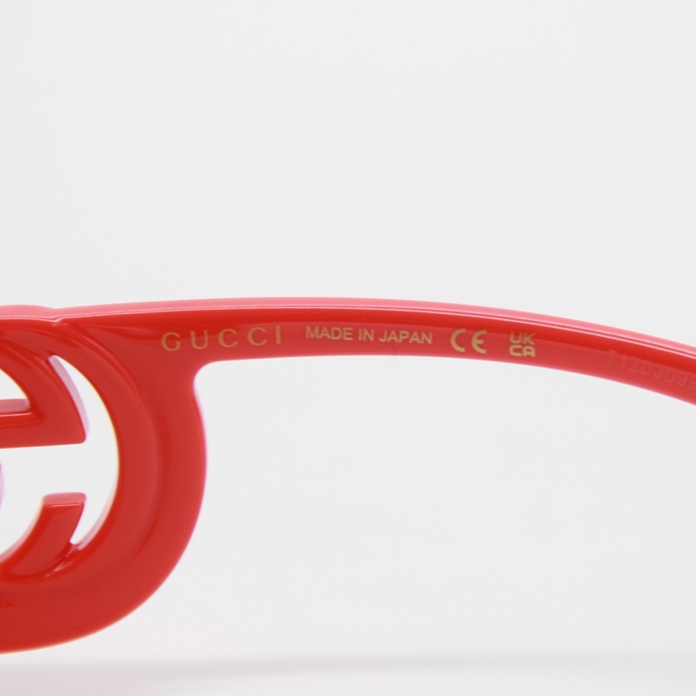 NEW GUCCI GG1325S 005 SQUARE RED WOMEN SUNGLASSES GUCCI - Picture 12 of 15